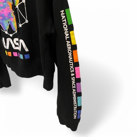 Hyper Space Cropped NASA Hoodie size small - Picture 3 of 11